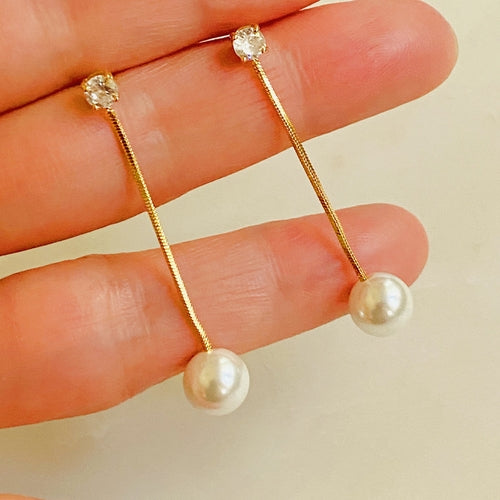 Aretes Gota de Perla