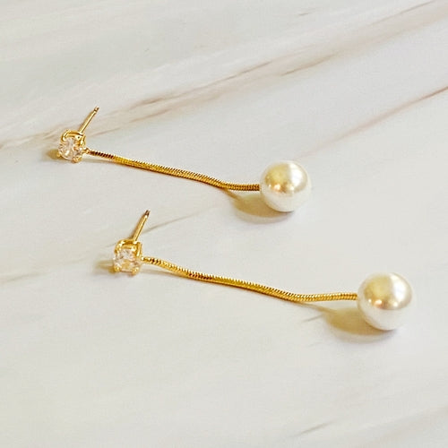 Aretes Gota de Perla