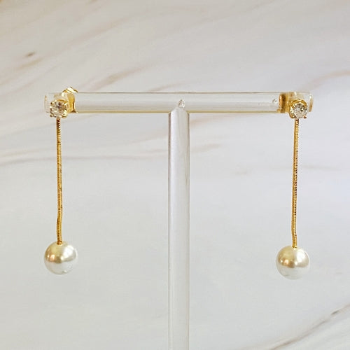 Aretes Gota de Perla
